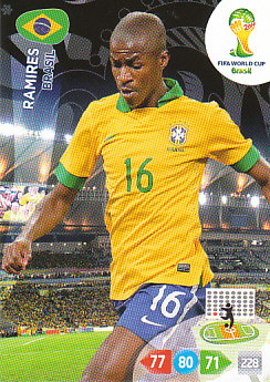 Ramires Brazil Panini 2014 World Cup #56